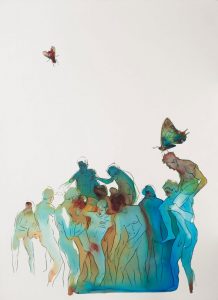 Sasha Vinci | Inganni Contemporanei / 2014 / Inchiostri naturali su carta cotone / 56x77 cm